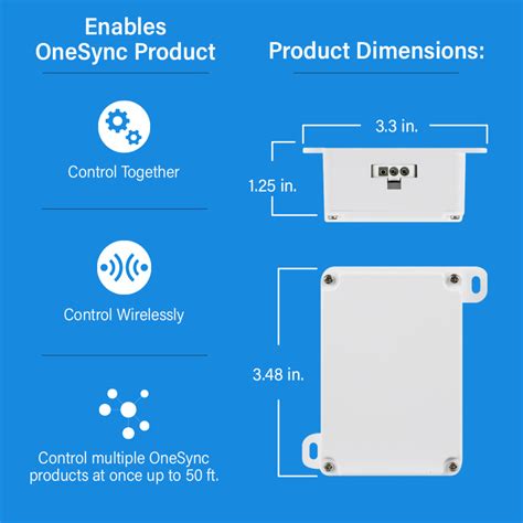 OneSync Undercabinet Hardwire Converter Junction Box 